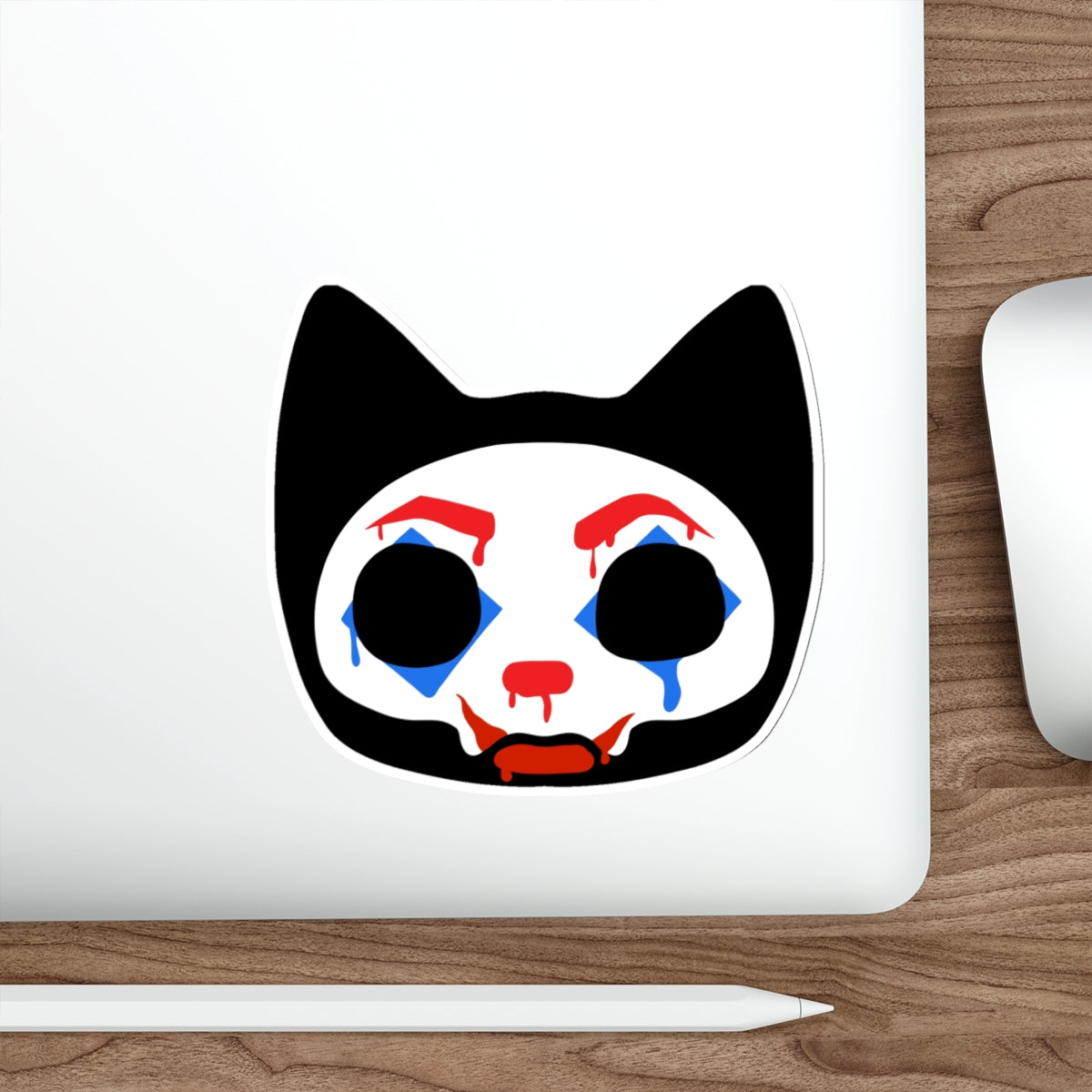 Clown Kitty Sticker