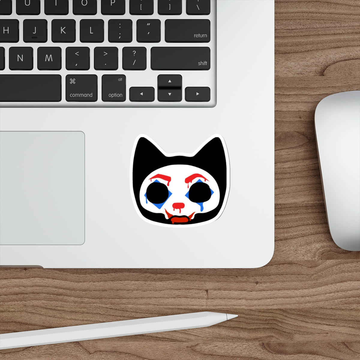 Clown Kitty Sticker