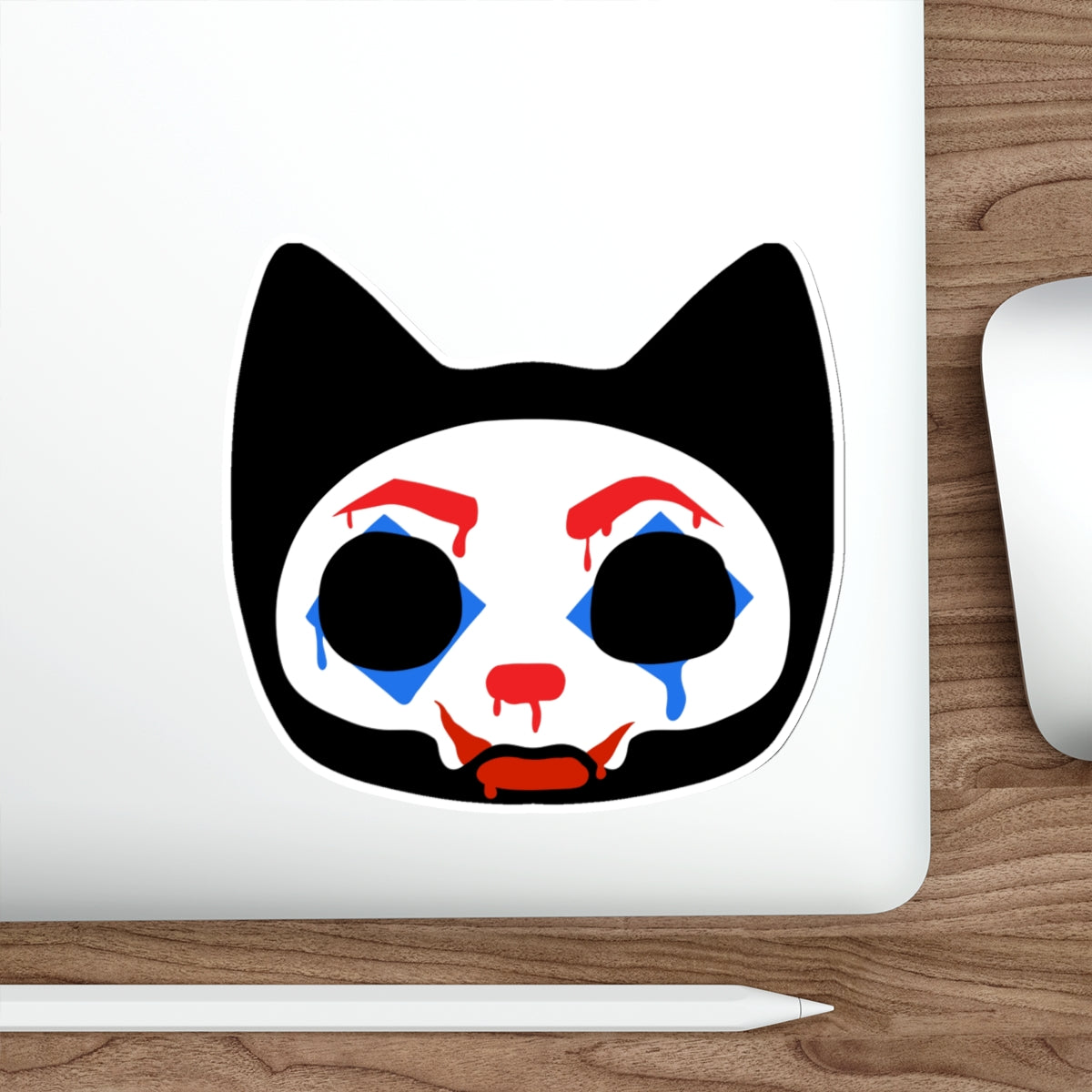 Clown Kitty Sticker